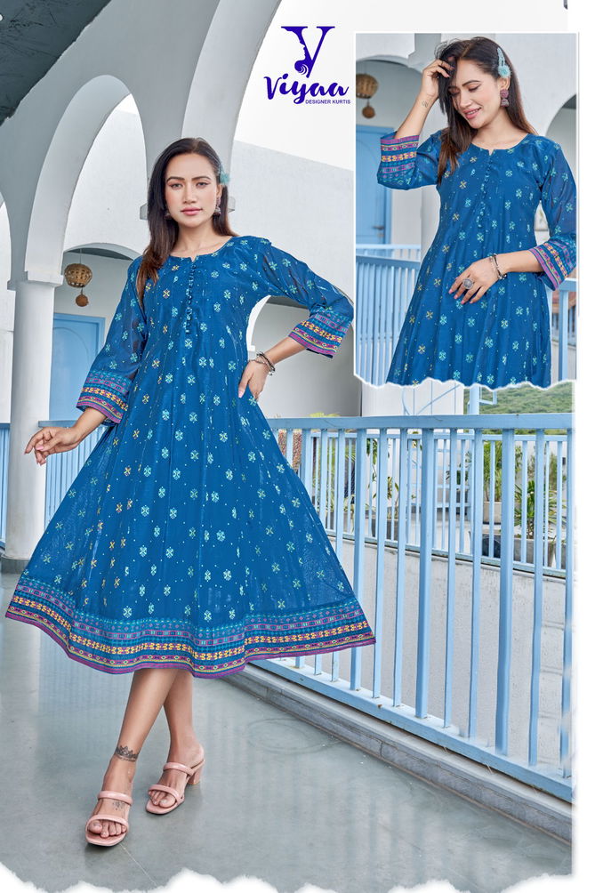 Stargirl By Viyaa Printed 101 To 108 Anarkali Kurtis Exporters In India